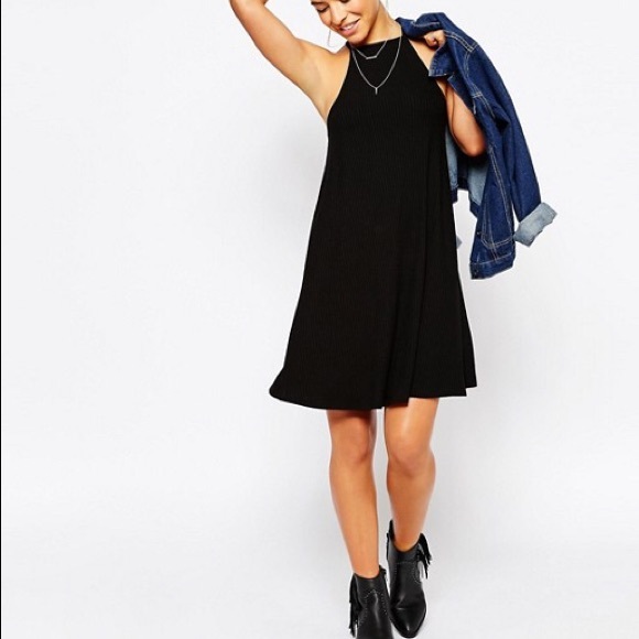 High Neck Swing Dress